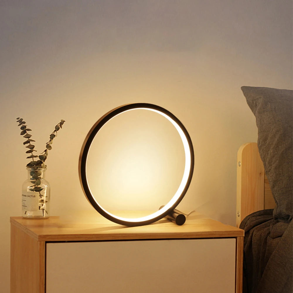 LED Ring Table Lamp